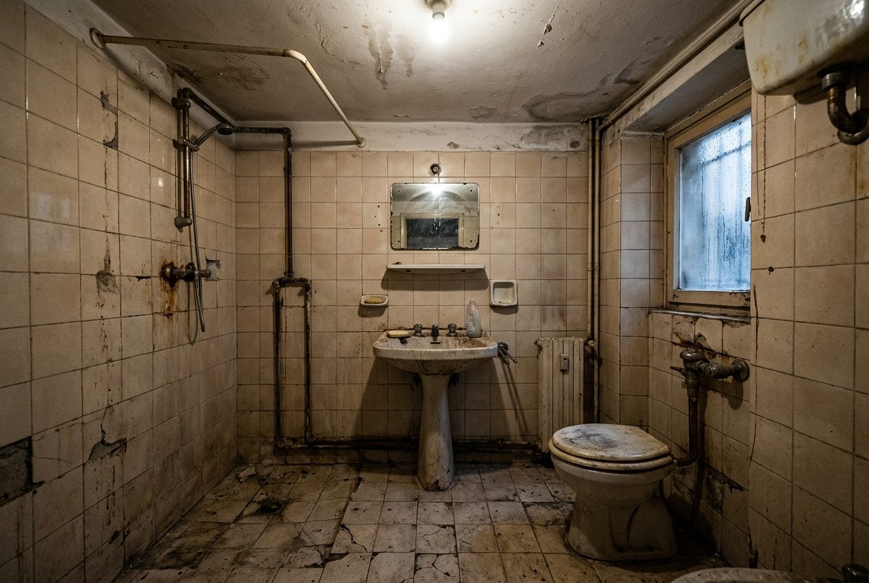 Rifacimento bagno completo — prima